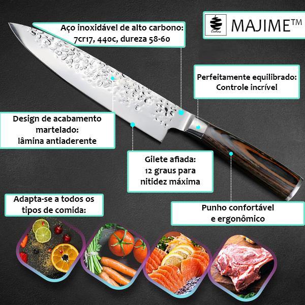 MAJIME™ - Faca japonesa de cozinha de 8 polegadas - OWL EL SHARDY