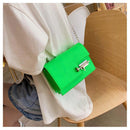 Penny Lane - Bolsa Couro Neon Pequena Tiracolo - OWL EL SHARDY