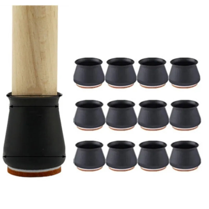 Protetores de Silicone para Pernas de Cadeira - Conjunto com 16 Peças - OWL EL SHARDY
