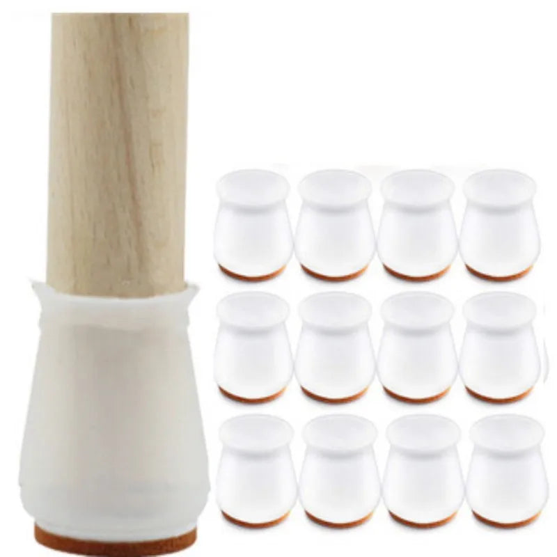 Protetores de Silicone para Pernas de Cadeira - Conjunto com 16 Peças - OWL EL SHARDY