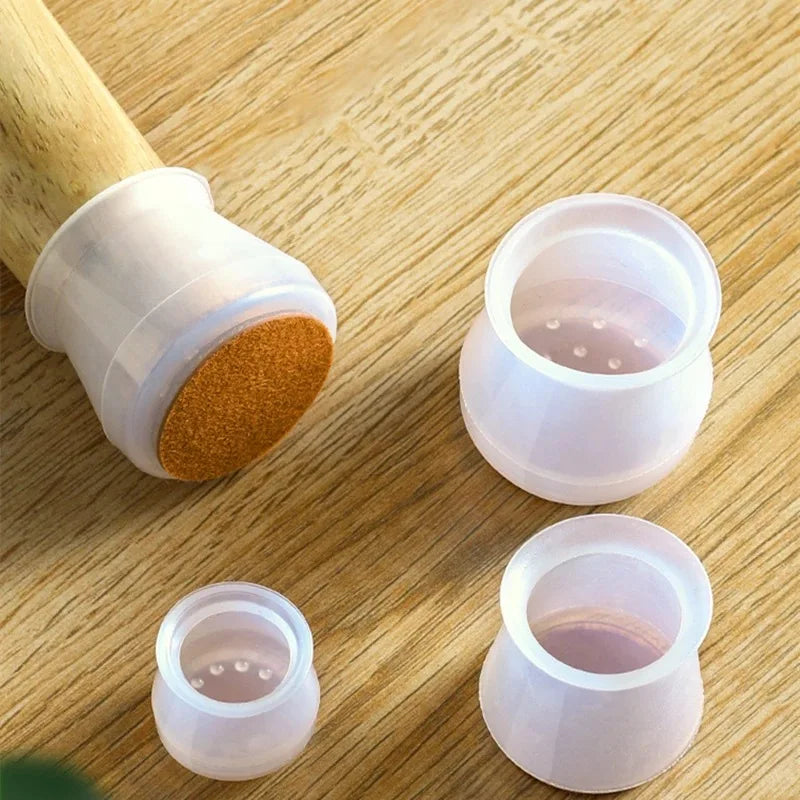 Protetores de Silicone para Pernas de Cadeira - Conjunto com 16 Peças - OWL EL SHARDY