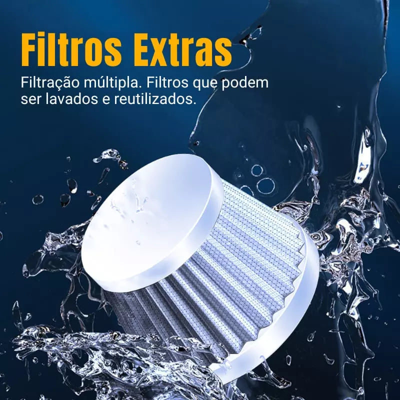 Aspirador Portátil 4 em 1 UltraPower, Sem Fio e Recarregável - OWL EL SHARDY