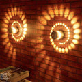 2 Peças de Luzes Decorativas de Parede em Espiral - OWL EL SHARDY