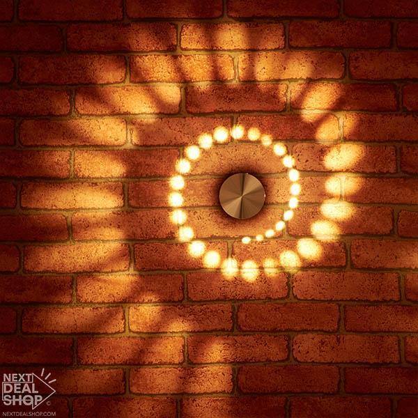 2 Peças de Luzes Decorativas de Parede em Espiral - OWL EL SHARDY
